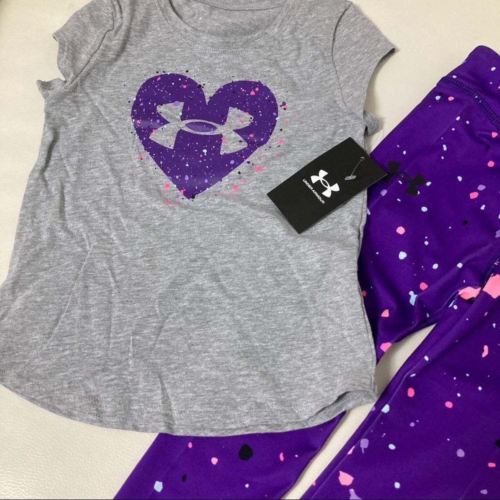 Under Armour purple heart paint sprinkled 4011 - Picture 5 of 6